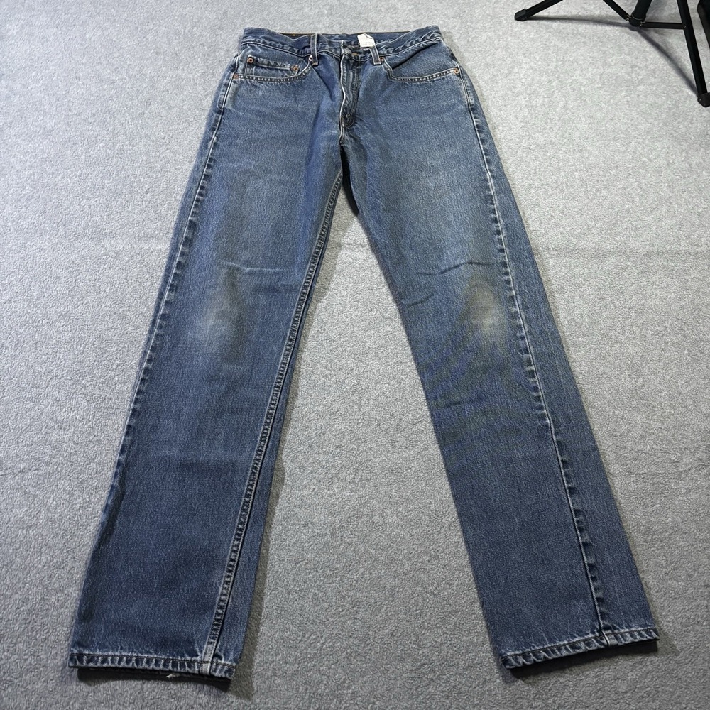 Vintage 1999 Levis 505 Regular Fit Straight Leg Jeans Blue Denim 30x33 Mexico